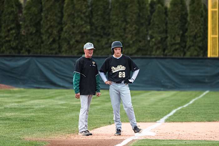 Dublin Coffman vs Dublin Jerome baseball 04242523 Gabe Haferman18